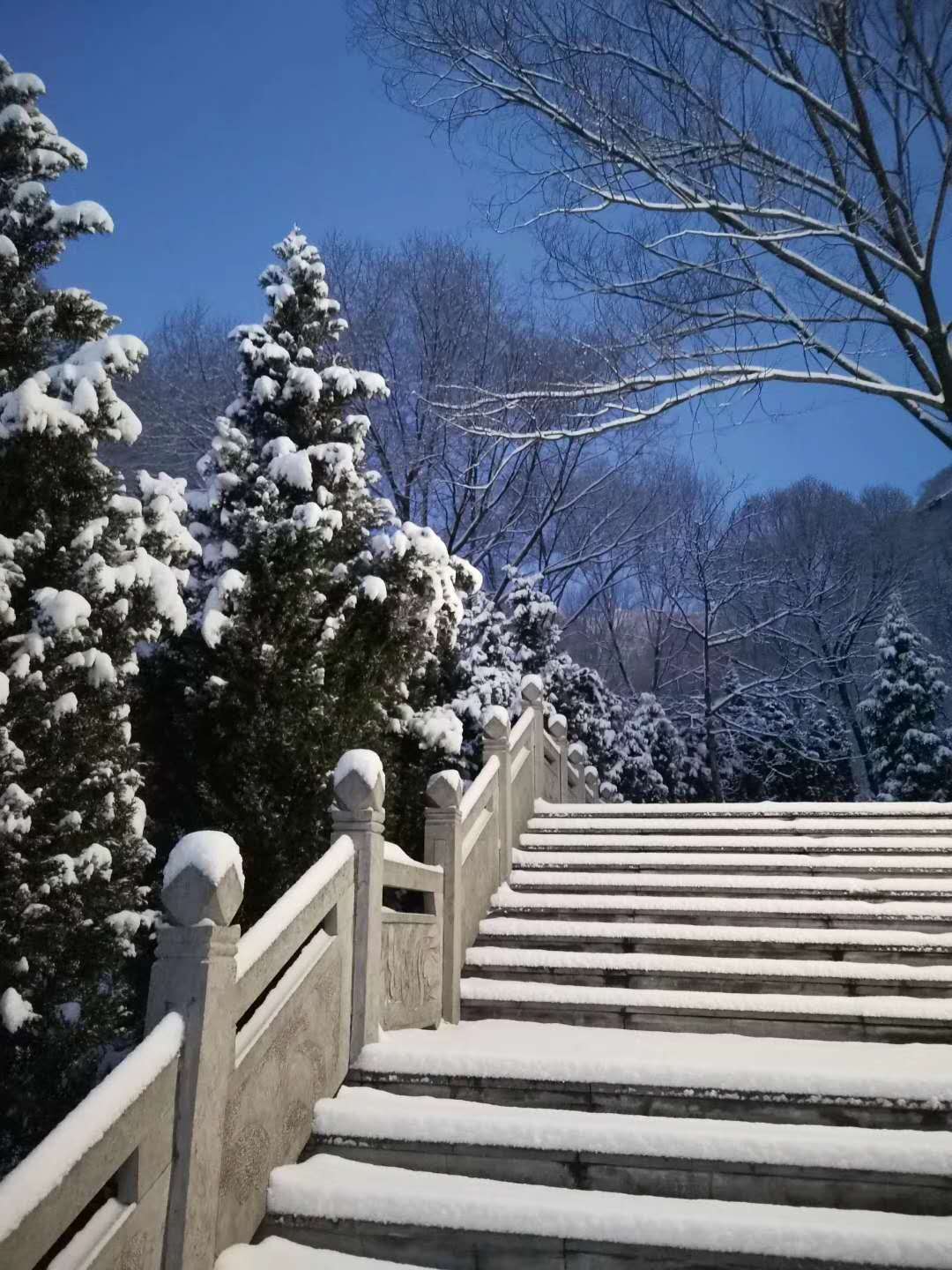 朝阳沟景区的冬日